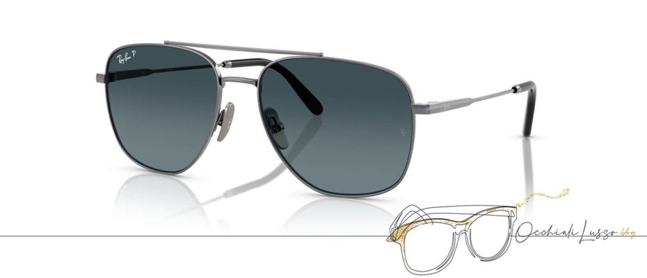 Collezione autunno inverno 2024 Ray-Ban: modello di lusso William Titanium RB8097